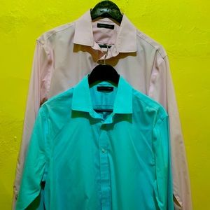 Lot of 2 Tommy Hilfiger dress shirts